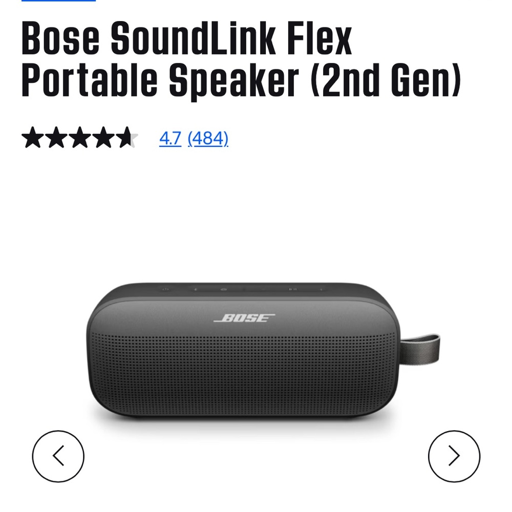 Bose SoundLink Flex 2nd Gen Portable Speaker - Black